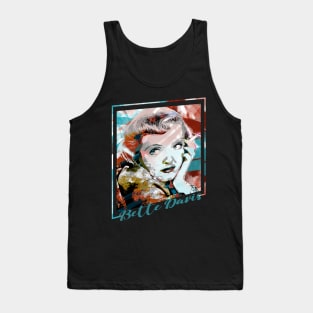 Bette Davis-Abstract Expressionist Potrait Tank Top